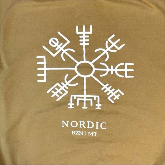 Bozeman Montana Nordic Men's Tan Hoodie Size Medium
A1 - Picture 4 of 8